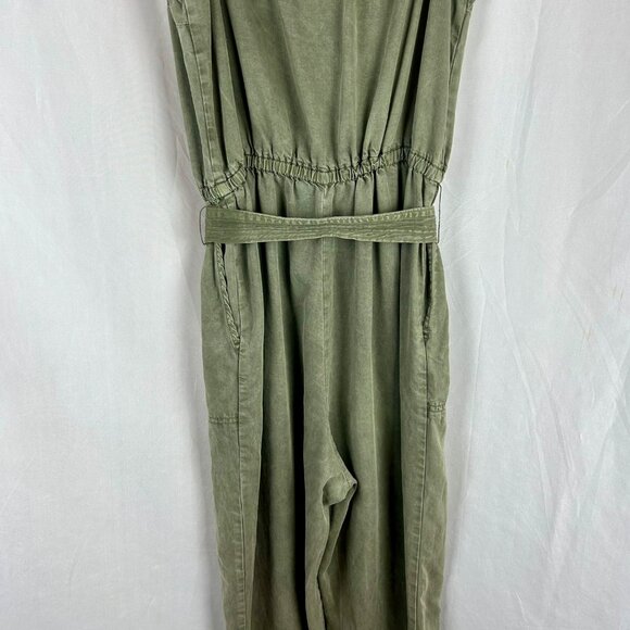 Abercrombie & Fitch Front Wrap Utility Jumpsuit Women Medium Army Olive‎ Green - Picture 11 of 13